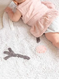 Tapis Coton Lavable Nuage Happy Cloud LORENA CANALS Gris - Lorena Canals -Philips Shop tapis coton lavable nuage happy cloud lorena canals 2