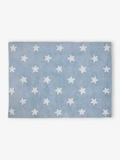 Tapis Coton Lavable Rectangulaire Avec étoiles LORENA CANALS Bleu - Lorena Canals
