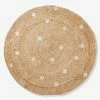Tapis Jute à Pois Dorés Beige Clair Uni Avec Decor - Vertbaudet -Philips Shop tapis jute a pois dores