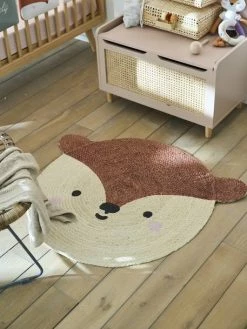 Tapis Jute Renard Marron Moyen Uni Avec Decor - Vertbaudet -Philips Shop tapis jute renard 2