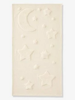 Tapis Rectangle Relief Lune Et étoiles Luna Beige - Vertbaudet