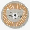 Tapis Rond Lavable Lion Gris / Orange - Vertbaudet -Philips Shop tapis rond lavable lion