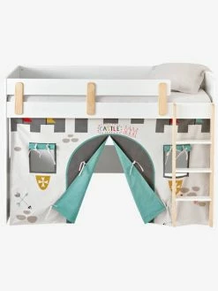 Tente De Lit Château Fort Pour Lit Mezzanine Mi Hauteur Ligne Everest Gris - Vertbaudet