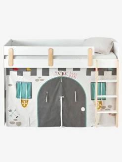 Tente De Lit Château Fort Pour Lit Mezzanine Mi Hauteur Ligne Everest Gris - Vertbaudet -Philips Shop tente de lit chateau fort pour lit mezzanine mi hauteur ligne everest 4