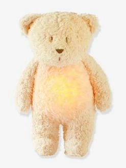 Veilleuse Peluche MOONIE Ourson En Coton Bio* Beige Sable - Moonie